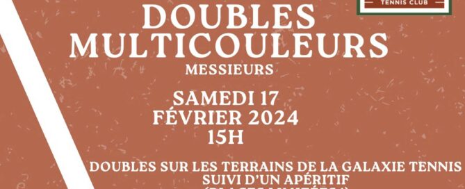 Doubles Multicouleurs Messieurs