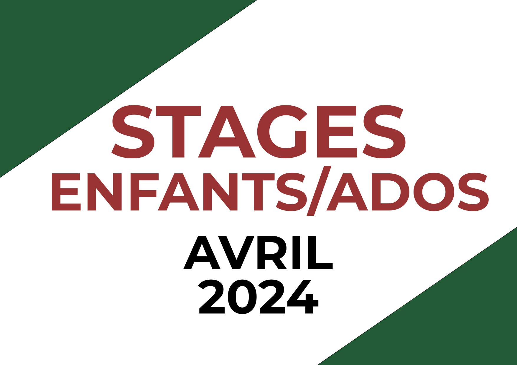 Stages Tennis Enfants/Ados Printemps 2024